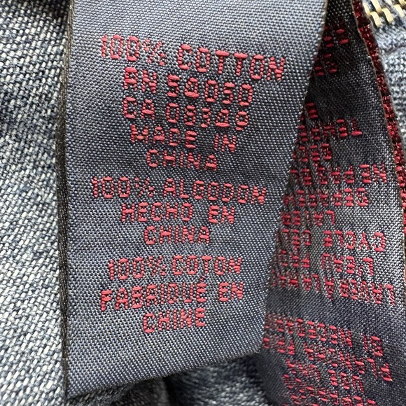 Ralph Lauren Women's Medium Blue Full Zip 100% Cotton Dark Wash Denim Jacket - Picture 5 of 5